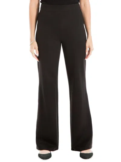 Max Studio Women's Ponte Bootcut Pants In Black