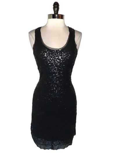 Max Studio Women's Sequin Tank Sleeveless Bodycon Dress In Black