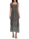 Max Studio Women's Smocked Ruffle-strap Maxi Dress