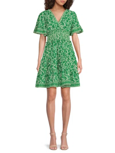 Max Studio Women's Textured Georgette Mini Dress