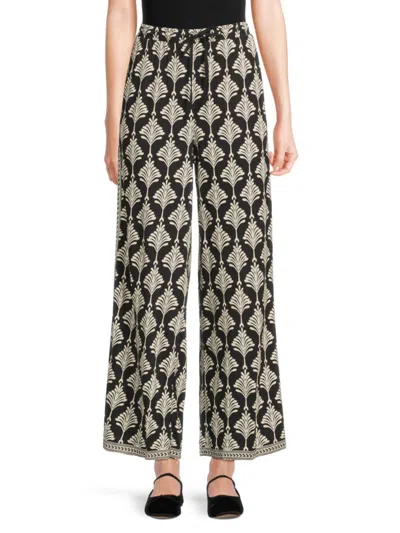 Max Studio Women's Wide-leg Printed Pants
