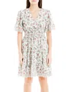 MAX STUDIO WOMENS FLORAL TIERED SUNDRESS