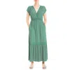 Max Studio Womens Lattice Midi Dress In Multi