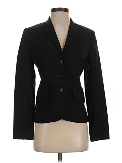 Pre-owned Max Studio Wool Blazer Jacket In Black