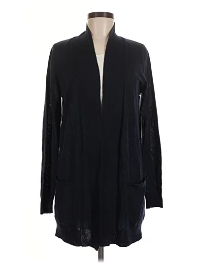 Pre-owned Max Studio Wool Cardigan Sweater In Black