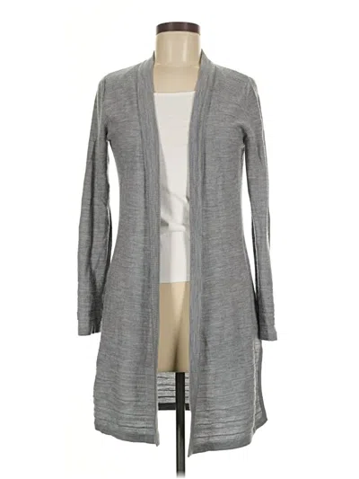 Pre-owned Max Studio Wool Cardigan Sweater In Gray