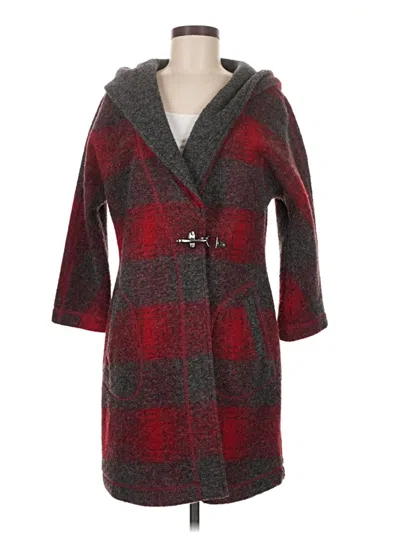 Pre-owned Max Studio Wool Coat In Red