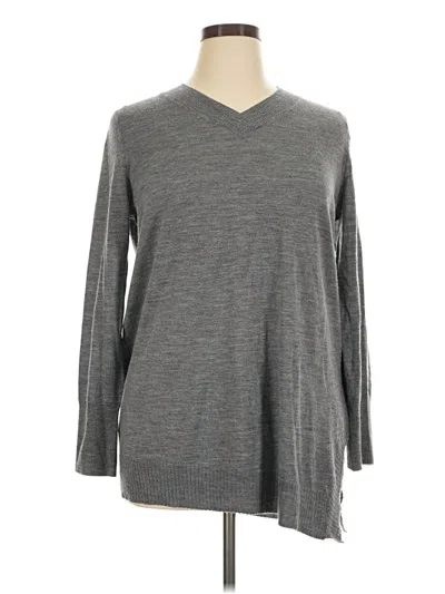 Pre-owned Max Studio Wool Sweater In Gray