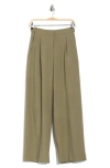 Max Studio Woven Pleat Front Trousers In Multi