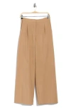 Max Studio Woven Pleat Front Trousers In Multi