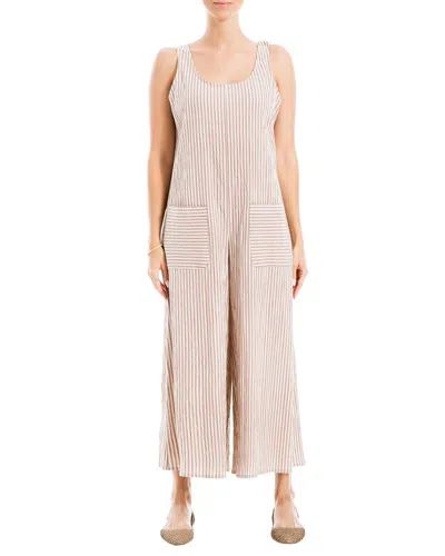 Max Studio Sleeveless Yarn Dye Jumpsuit In Mrsl/ivy Stripe