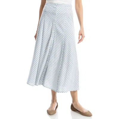 Max Studio Yarn Dyed Button Front Maxi Skirt