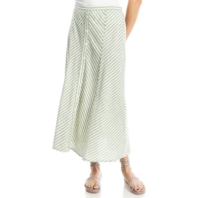 Max Studio Yarn Dyed Button Front Maxi Skirt