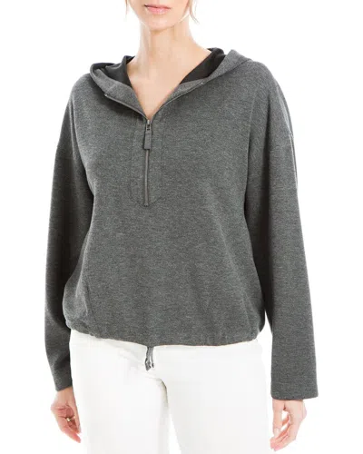 Max Studio Zip Pullover In Grey