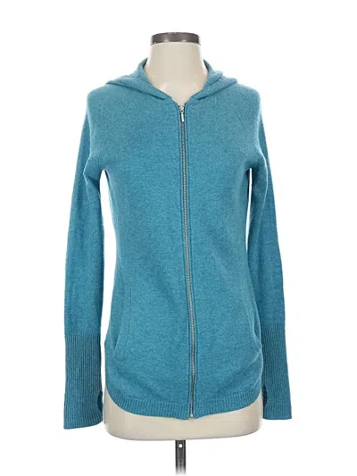 Pre-owned Max Studio Zip Up Hoodie In Blue