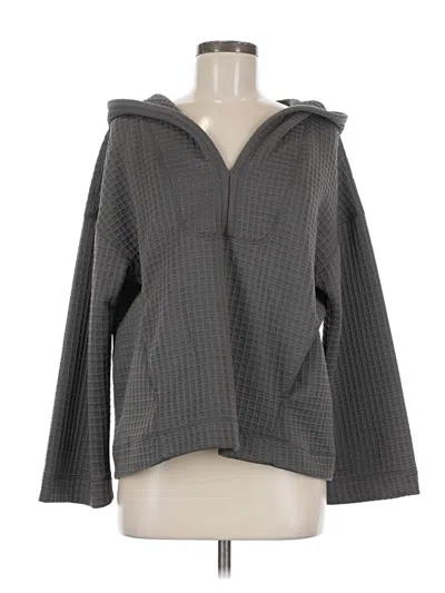 Pre-owned Max Studio Zip Up Hoodie In Gray