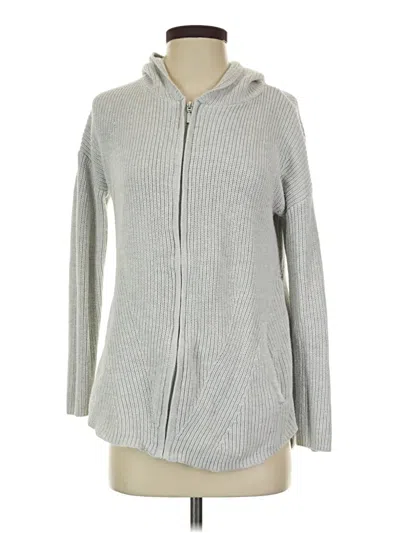 Pre-owned Max Studio Zip Up Hoodie In Gray