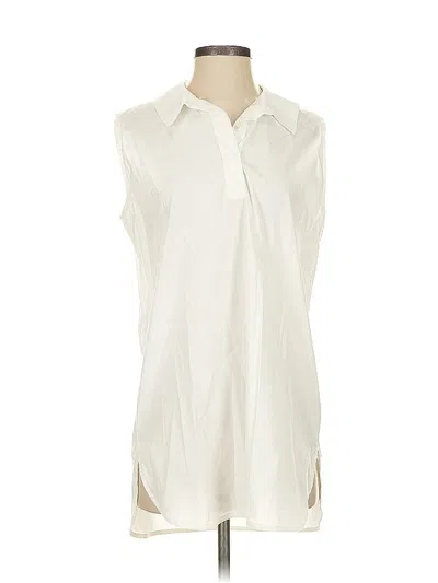 Pre-owned Max Volmary Sleeveless Button Down Shirt In White