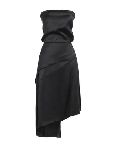 Max Zara Sterck Woman Midi Dress Black Size M Silk
