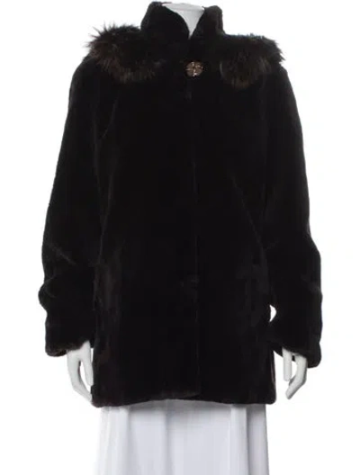 Pre-owned Max Zeller Furs Fur Faux Fur Jacket In Black