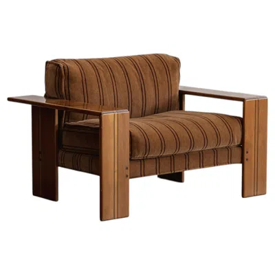Pre-owned Maxalto Afra & Tobia Scarpa “artona” Armchair For , Italy, 1975 In Brown