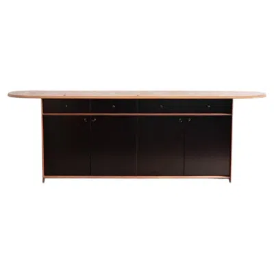 Pre-owned Maxalto Afra And Tobia Scarpa Sideboard Model Artona -  Production - 1970s In Brown