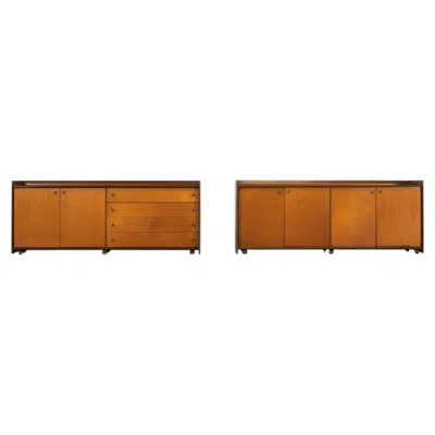 Pre-owned Maxalto Afra Tobia Scarpa  Sideboard Pair Italy 1975 In Brown