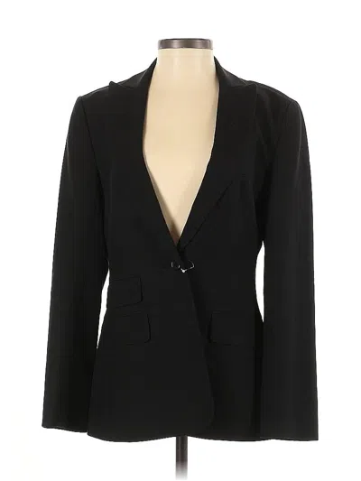 Pre-owned Maxazria Collection Wool Blazer Jacket In Black