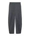 Maxco. Barrel-leg Grisaille Trousers In Gray