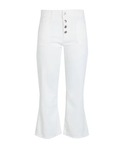 Maxco. Belt Loop Jeans In Off White