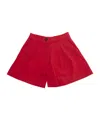 Maxco. Belt Loop Shorts In Red