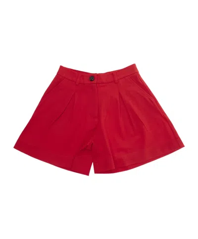 Maxco. Belt Loop Shorts In Red