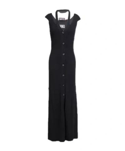 Maxco. Button Dress In Black