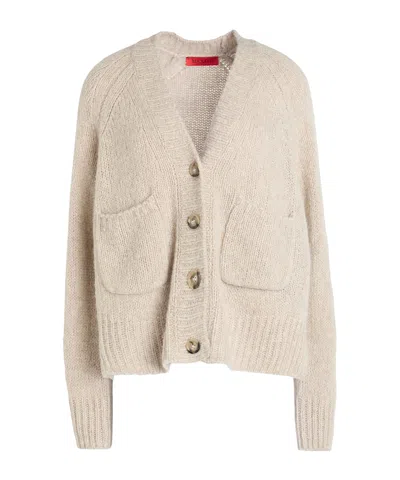 Maxco. Button Fly Cardigan In Brown