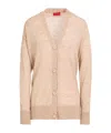 Maxco. Button Front Cardigan In Nude
