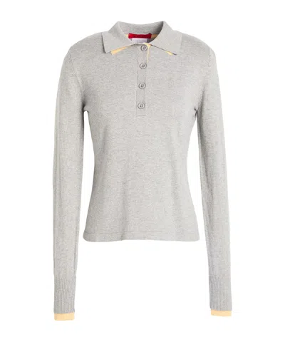 Maxco. Button Neck Sweater In Multi