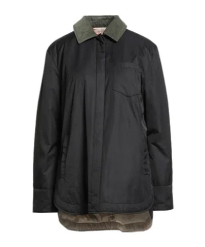 Maxco. Casual Corduroy Coat In Black
