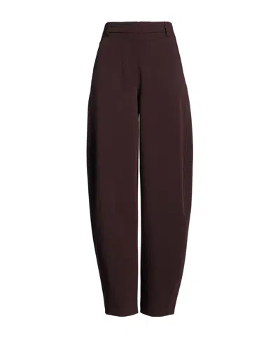 Maxco. Casual Pants With Belt Loops In Burgundy