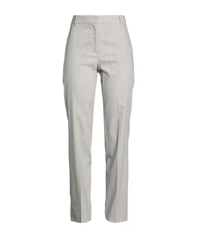 Maxco. Casual Pants With Belt Loops In Grey