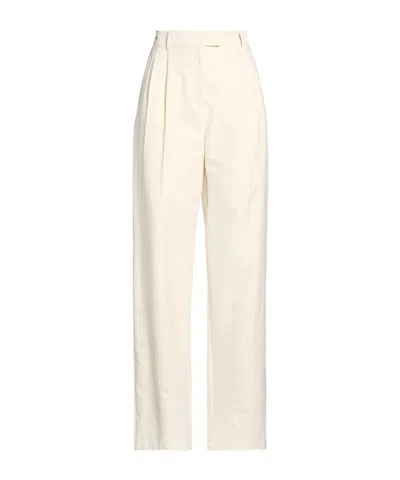 Maxco. Casual Pants With Belt Loops In White
