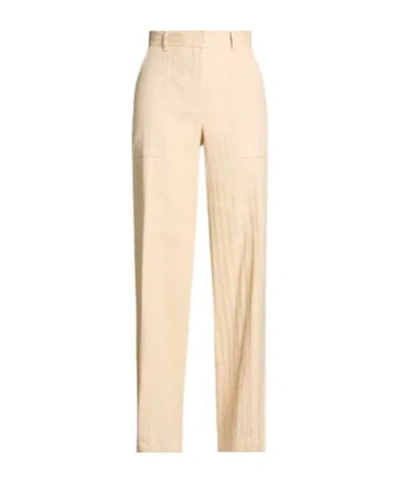 Maxco. Casual Wide-leg Pants In Nude