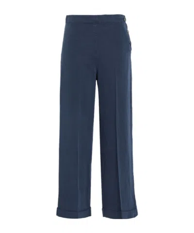 Maxco. Casual Wideleg Trousers In Blue
