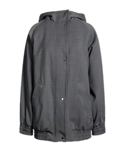 Maxco. Casual Zip-up Coat In Blue
