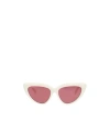 Maxco. Cat-eye Sunglasses In White