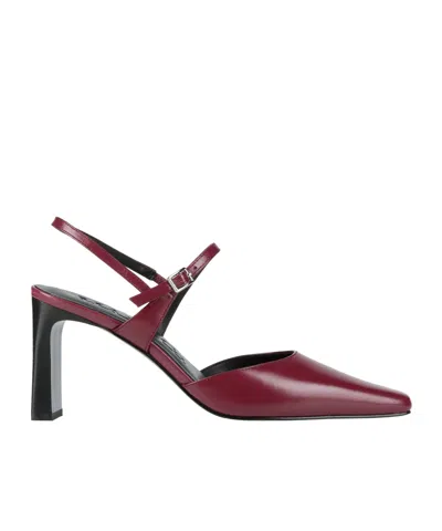 Maxco. Chunky High-heeled Sandals In Red