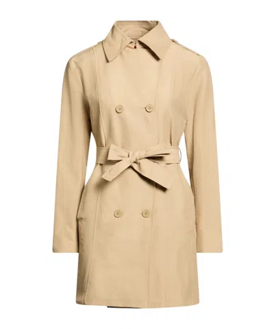 Maxco. Classic Solid Color Trench Coat In Nude