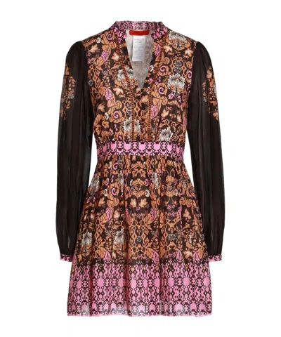 Maxco. Colorful Long-sleeved Dress In Multi