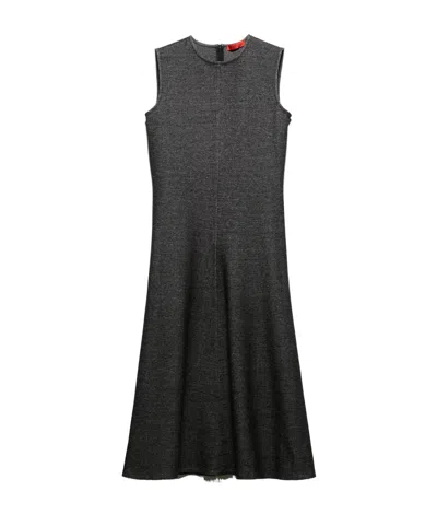 Maxco. Cotton-jersey Midi Dress In Black