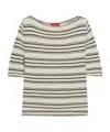 Maxco. Crepe Knitted T-shirt In Multi