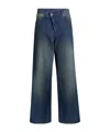 Maxco. Dark Loose-fitting Jeans In Blue
